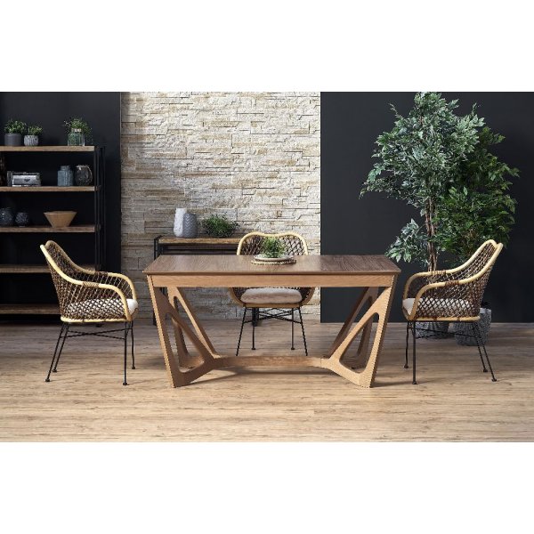 Table  manger extensible Lero 160-240 cm - Noyer