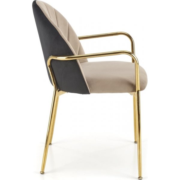 Cadeira eetkamerstoel 500 - Beige/zwart Cadeira eetkamerstoel 500 - Beige/zwart