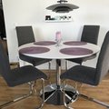 Kundbild Ibiza matbord ø110 cm - Vit/krom