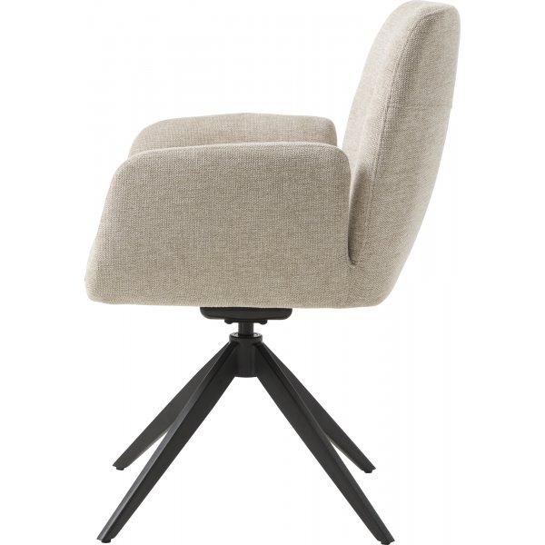 Steve karmstol - Sand/svart