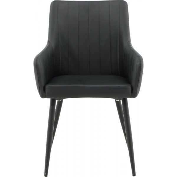 Fauteuil Paolo - PU noir Fauteuil Paolo - PU noir