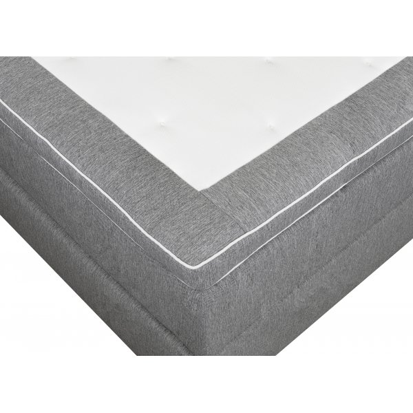 Säng 160x200 cm grå pocket 5 zoner Säng 160x200 cm grå pocket 5 zoner