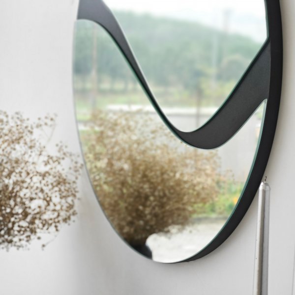 Miroir abstrait 3 - Noir Miroir abstrait 3 - Noir