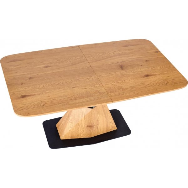 Table  manger Diamond 160-200 x 89 cm - Chne/noir