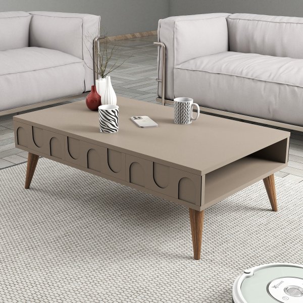 Table basse Lyon 105 x 60 cm - Marron/noyer Table basse Lyon 105 x 60 cm - Marron/noyer