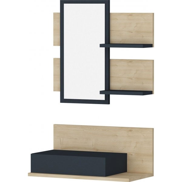 Mimoza väghylla med spegel - Ek Mimoza väghylla med spegel - Ek