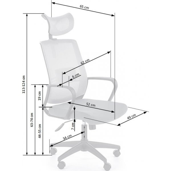 Robert kontorsstol - Grå Robert kontorsstol - Grå