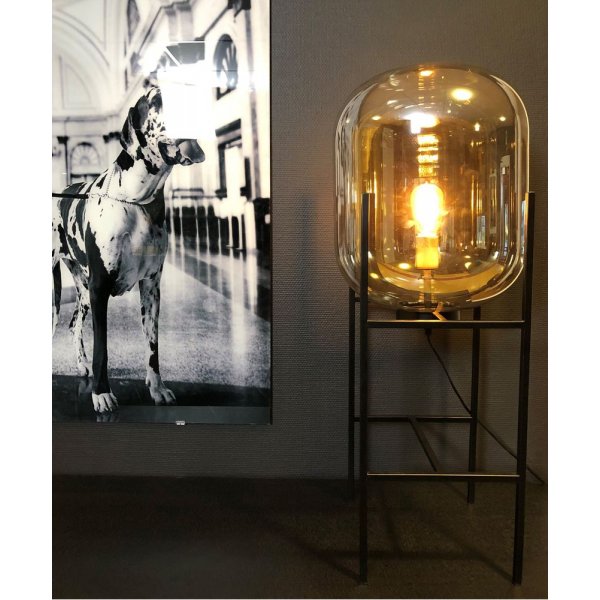 Elements golvlampa - Svart/klarglas