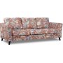 Eker 3-sits soffa i blommigt tyg - Eden Parrot Terracotta