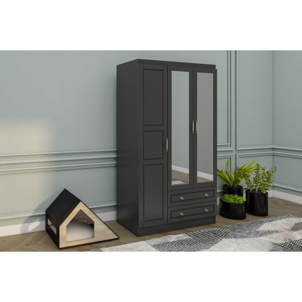 Armoire Bahar 105 x 50 x 210 cm - Anthracite