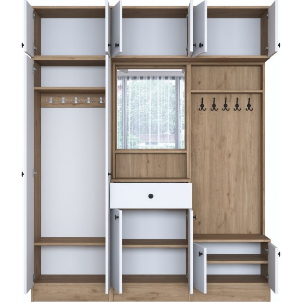 Mendy hallmbel - Vit/valnt