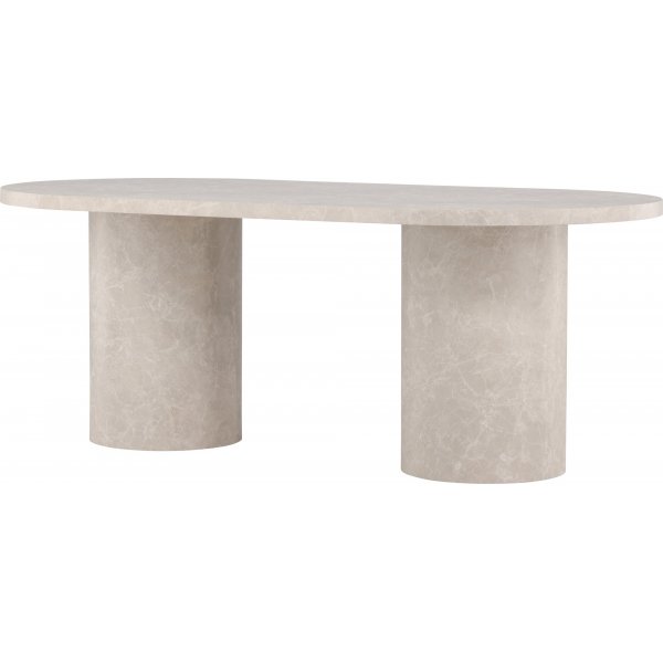 Narvik matbord 200 x 100 cm - Beige marmoreffekt Narvik matbord 200 x 100 cm - Beige marmoreffekt