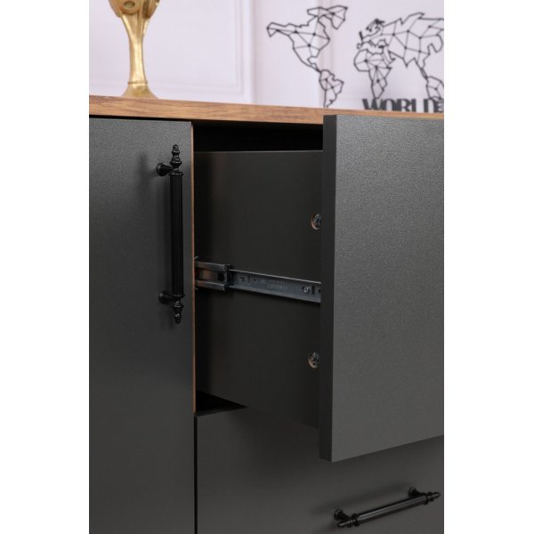 Cordoba dressoir - Walnoot/antraciet