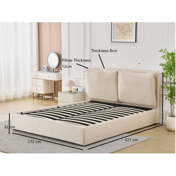 Sngram lyx 160 x 200 cm - Beige