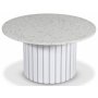 Sumo Soffbord 85 - Vitbetsad ek / Terrazzo Bianco