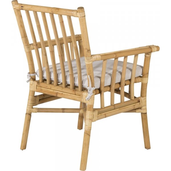 Fauteuil en cannage - Gris Clair/Naturel Fauteuil en cannage - Gris Clair/Naturel