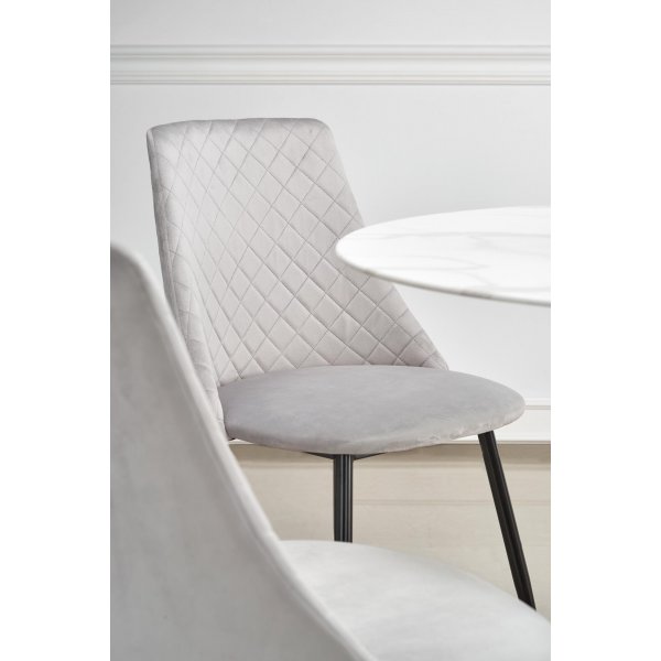 Table à manger Marco Ø90 cm - Marbre blanc/noir Table à manger Marco Ø90 cm - Marbre blanc/noir