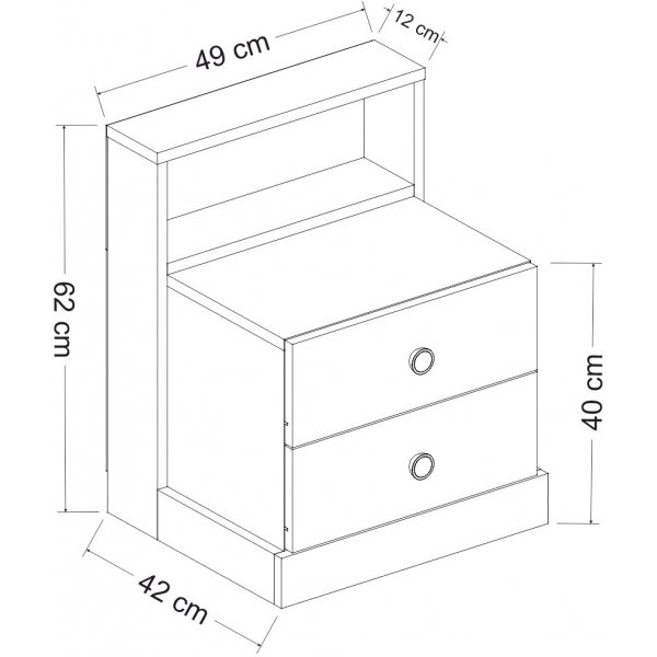 Life nachtkastje - Wit