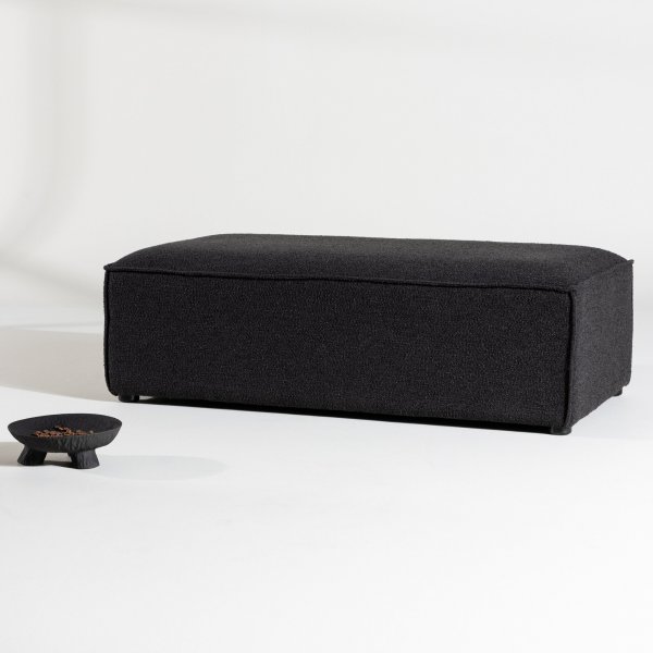 Gillholmen sittpuff - Svart boucle Gillholmen sittpuff - Svart boucle