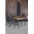 Chan utematgrupp med 4 st Copacabana stolar - Svart/Natur