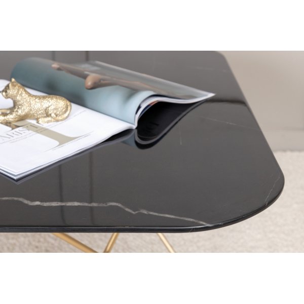 Michel soffbord 80 x 80 cm - Svart marmor Michel soffbord 80 x 80 cm - Svart marmor