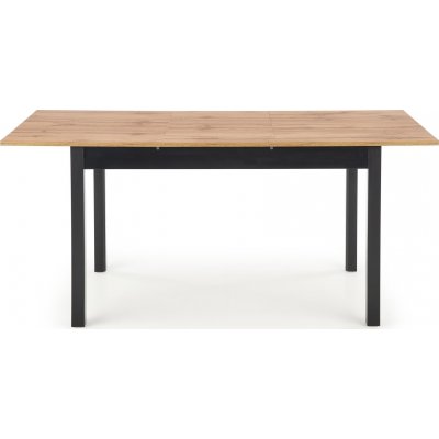 Regner matbord 124-168 cm - Wotan ek/svart