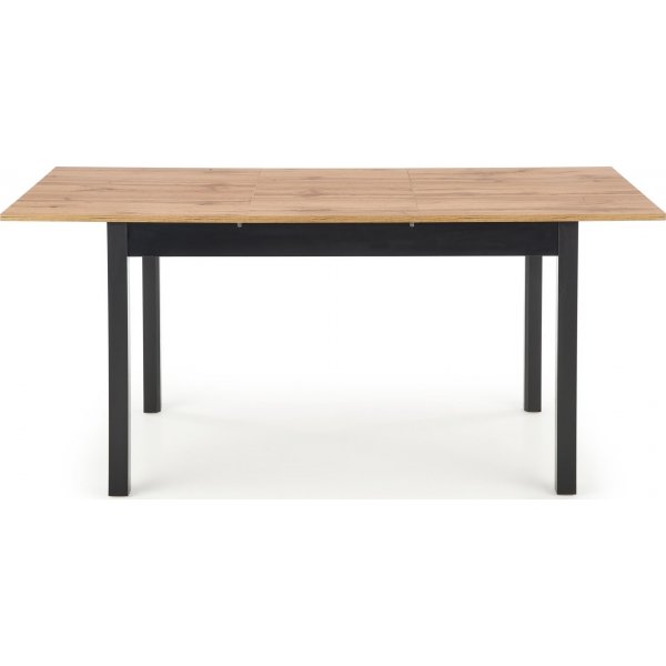 Table  manger Rainer 124-168 cm - Chne Wotan/noir