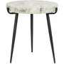 Volga sidobord IA010110 - vit marmor