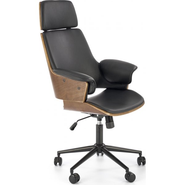 Fauteuil Weber - Noyer/noir