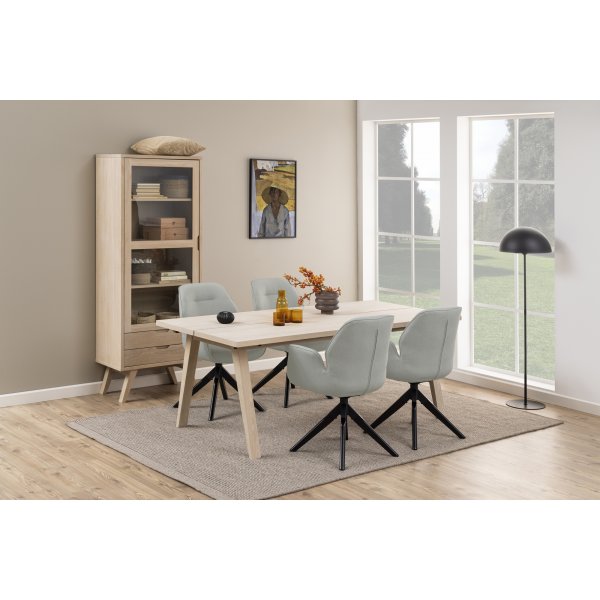 A-Line vitrinekast 190 cm - Wit