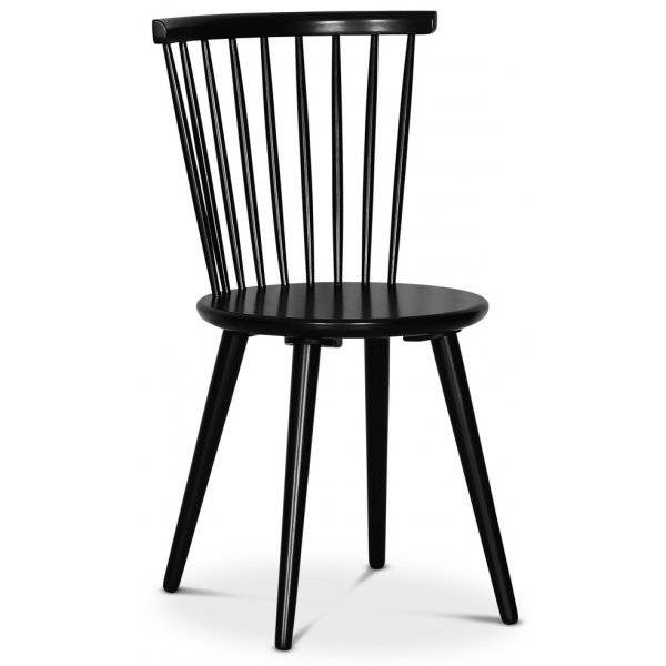 Matgrupp; Slagbord med 4 st pinnstolar - Svart / Ek - Fr + 3.00 x Mbeltassar