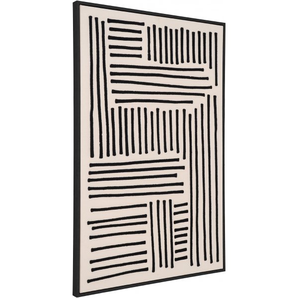 Lipari canvastavla A 100 x 140 cm - Svart/Beige