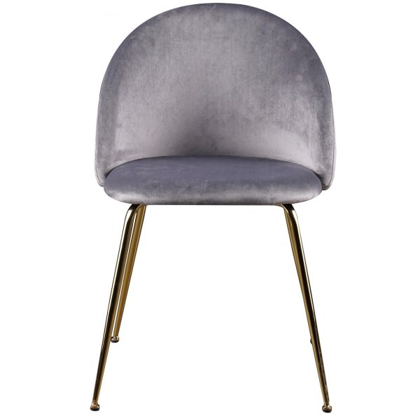 Art velvet stol - Ljusgrå / Mässing Art velvet stol - Ljusgrå / Mässing
