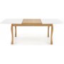 Richie utdragbart matbord 140-210 cm - Vit (Hgglans) / Ek