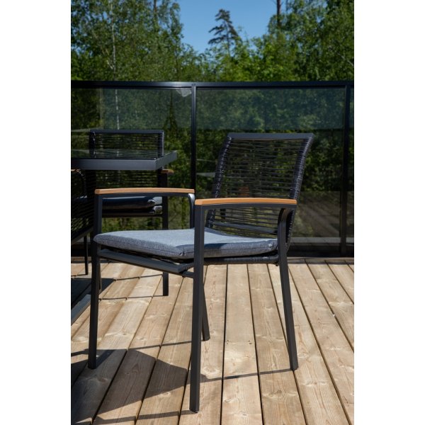 Dallas eetkamerstoel - Zwart Dallas eetkamerstoel - Zwart