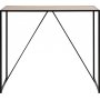 Seaford bartafel 120x 60 cm - Eiken/zwart