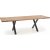 Gambon matbord med kryssben 160x90 cm - Ek/svart