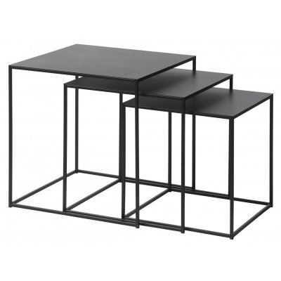 Aman svart satsbord i metall 50x50 | 45x45 cm | 40x40 cm