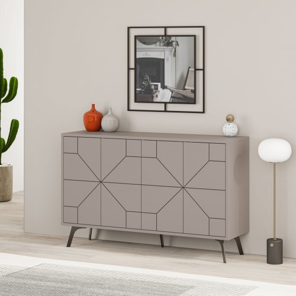 Buffet Dune 123 cm - Daim clair