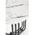 Tisvilde soffbord 40 cm - Vit marmor/svart