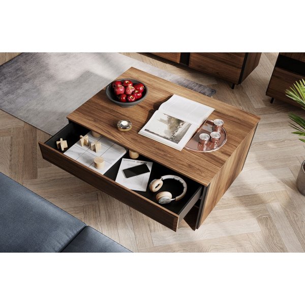 Table basse Borga - Chne Catania/noir