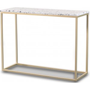 Terrazzo konsolbord 100 x 35 cm - Cosmos Terrazzo & underrede mässing Terrazzo konsolbord 100 x 35 cm - Cosmos Terrazzo & underrede mässing