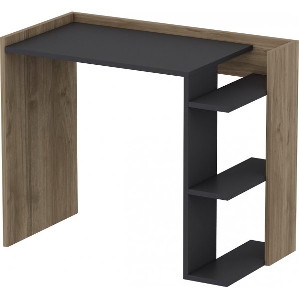 Ruby skrivbord 90,6x46,8 cm - Antracit/valnt