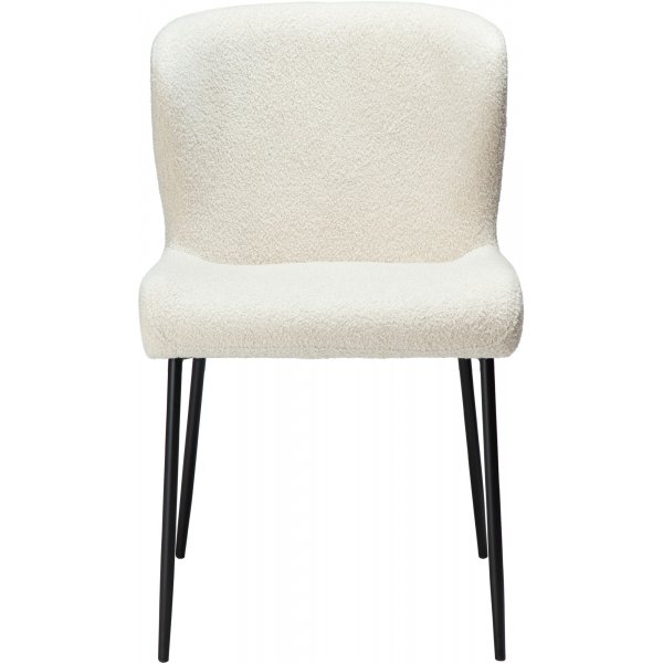 Chaise de salle  manger Glam - Dove boucle/noir