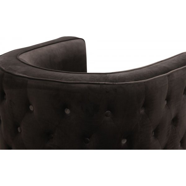 Fastland chesterfield fåtölj - Grafitgrå (Sammet) Fastland chesterfield fåtölj - Grafitgrå (Sammet)