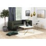 Alisma soffbord 80x80 cm - Vit marmor/guld