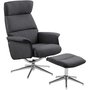 Massachusetts recliner ftlj mrkgr med fotpall