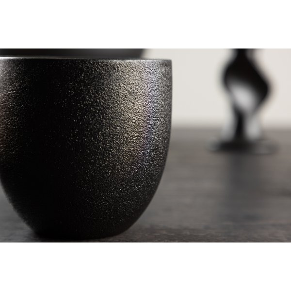 Wasi sabi kaffekopp 8 cm - Svart