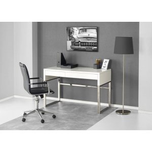 Caitlyn skrivbord - Vit/krom Caitlyn skrivbord - Vit/krom