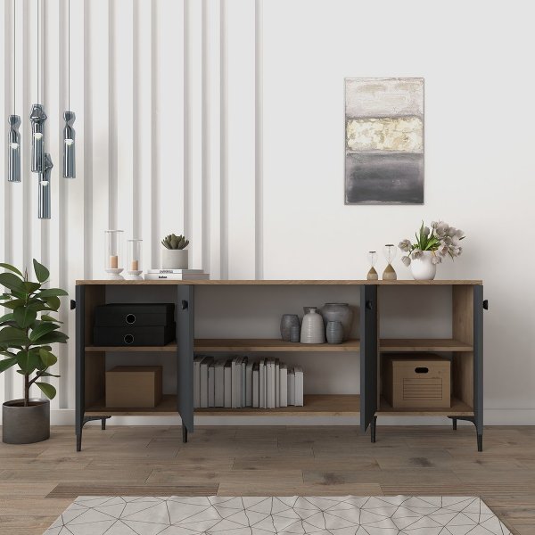 Buffet Eidur - Chêne/anthracite Buffet Eidur - Chêne/anthracite